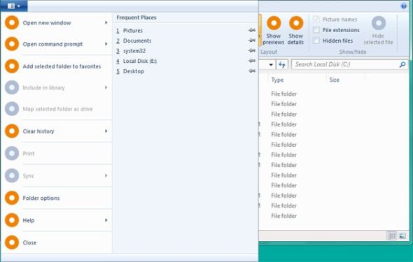 Windows 8操作系統界面